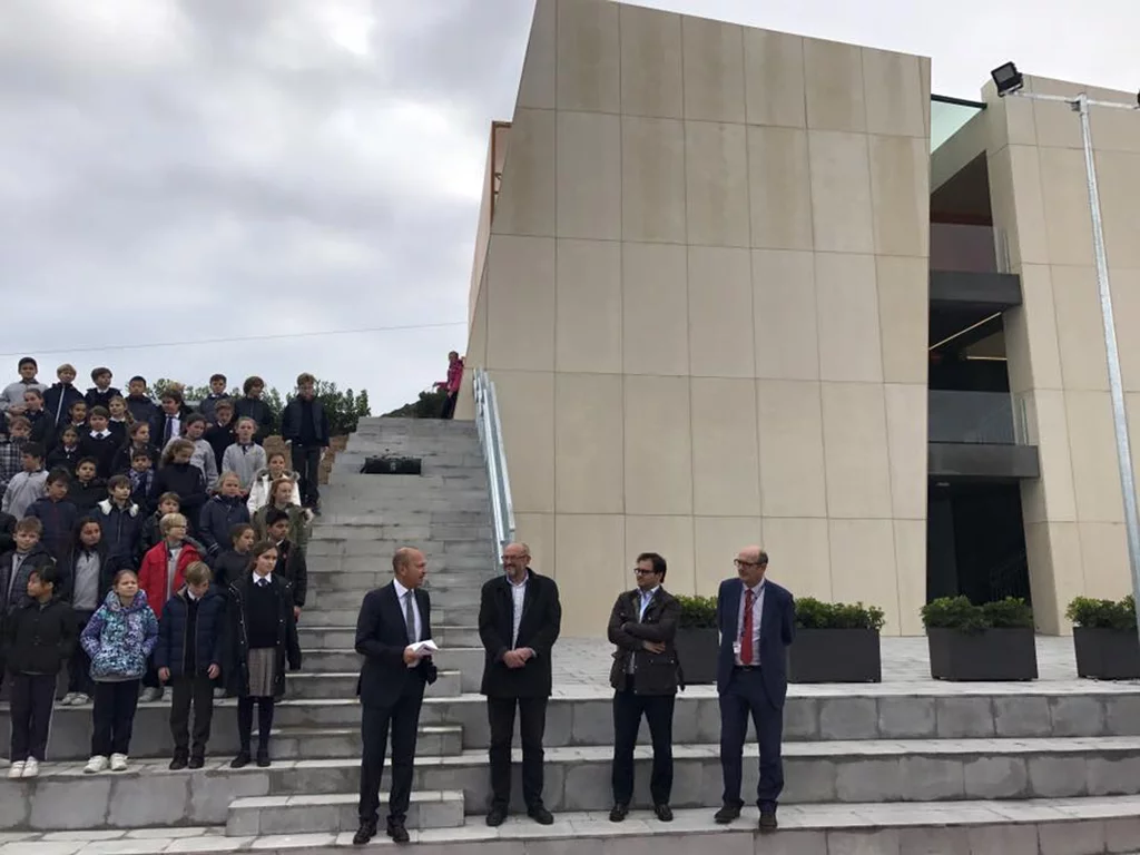 Josep Femenía en la inauguración de las nuevas instalaciones