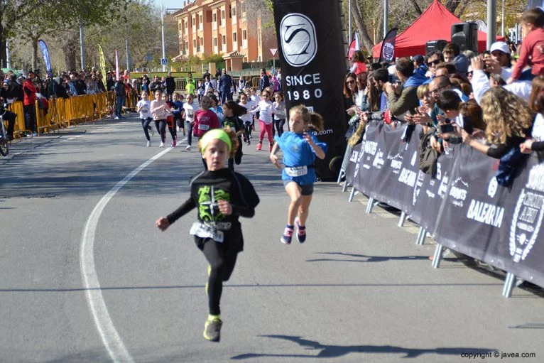 María Devesa entrando en meta