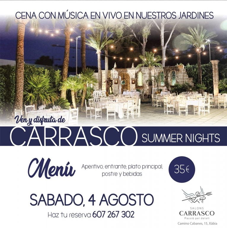 Disfruta las summer nitgh de Salones Carrasco