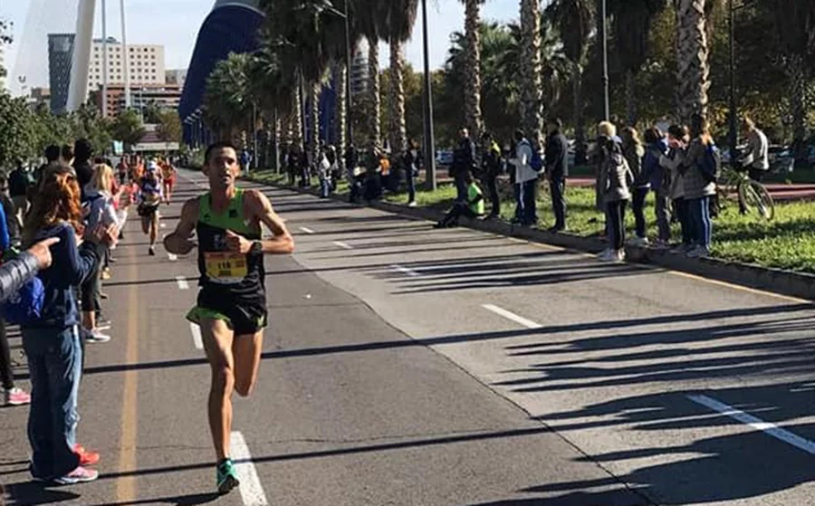 José Manuel García en plena carrera