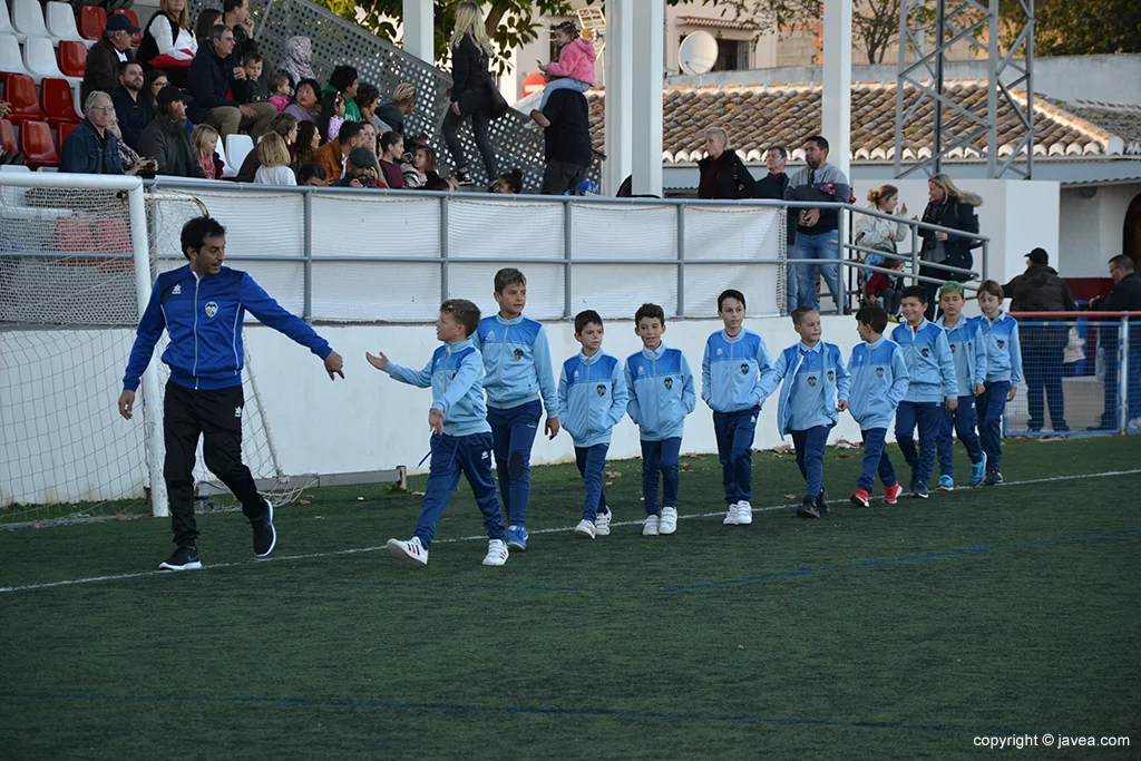 Benjamines en pleno desfile