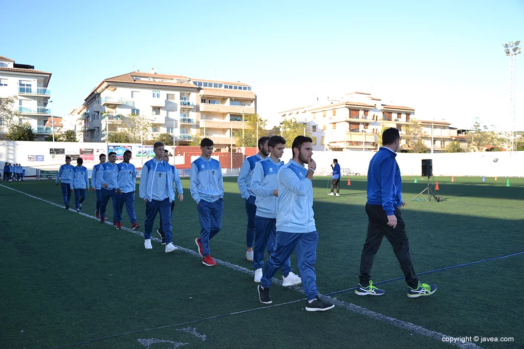 Jugadores del CD Jávea Juvenil B