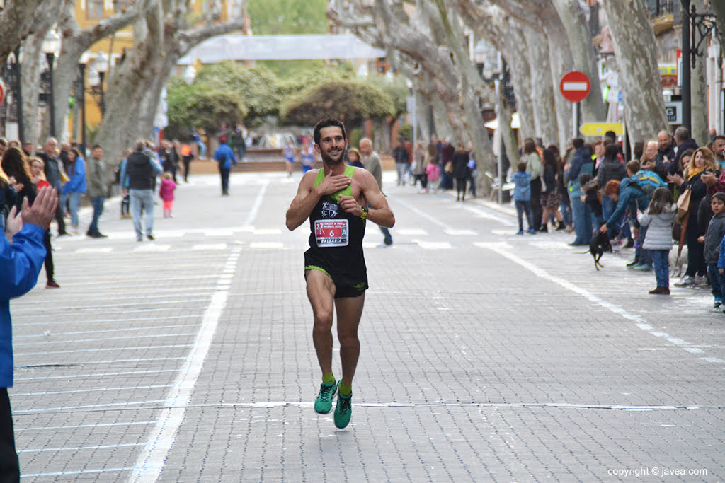 García Barragán entrando en meta