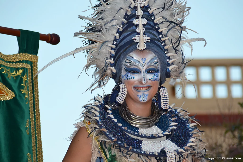 Mar García, Abanderada mora 2016, perteneciente a la filà