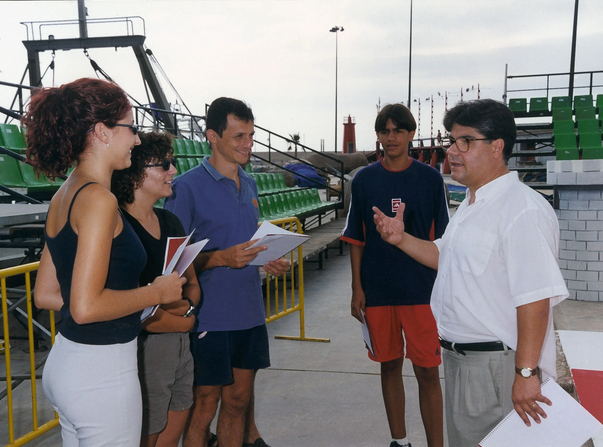 Pedro Duque durante el ensayo de la IV edición (1999). Foto Tomás Vallés