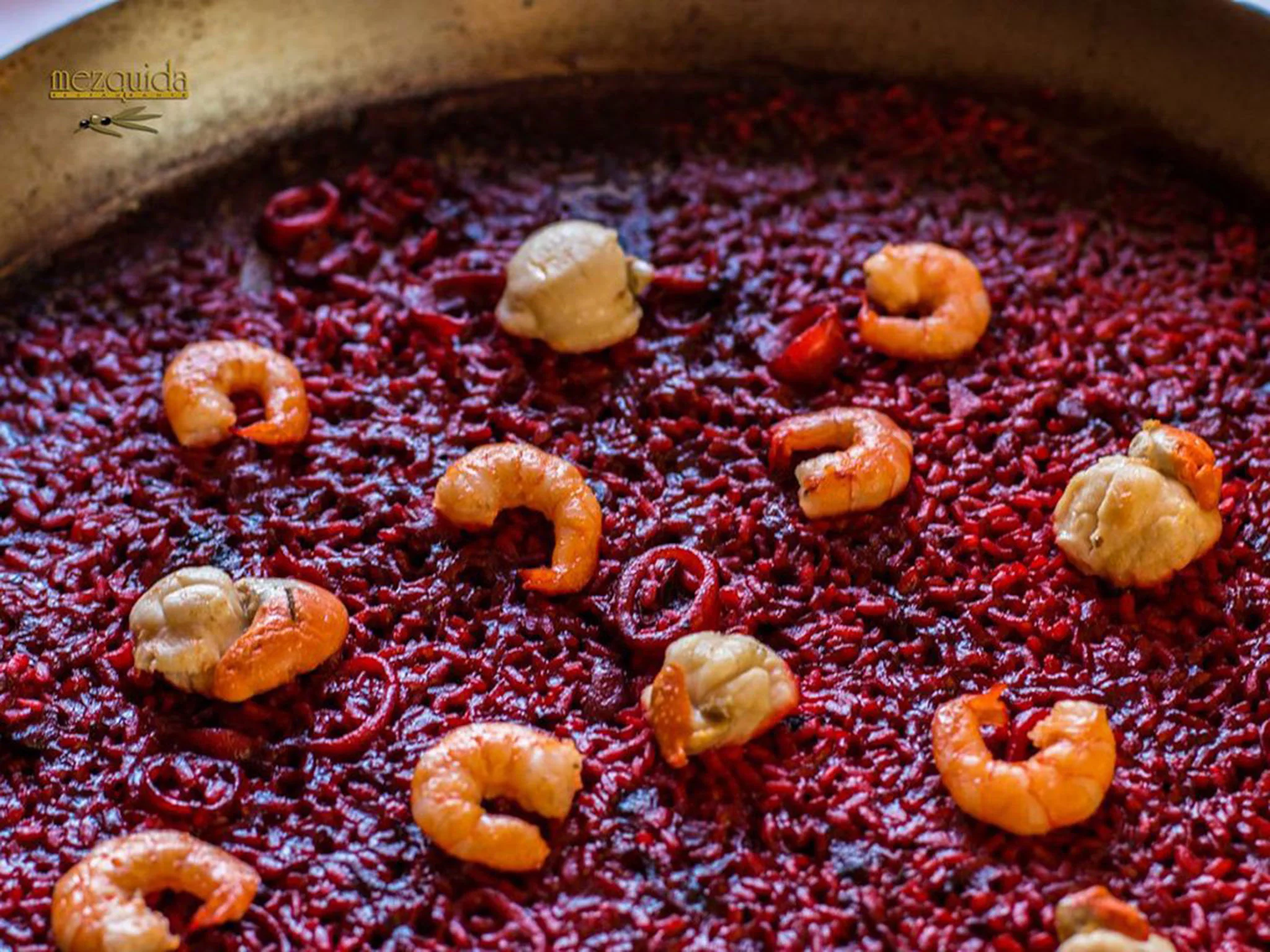 Arroz rojo – Restaurante Mezquida