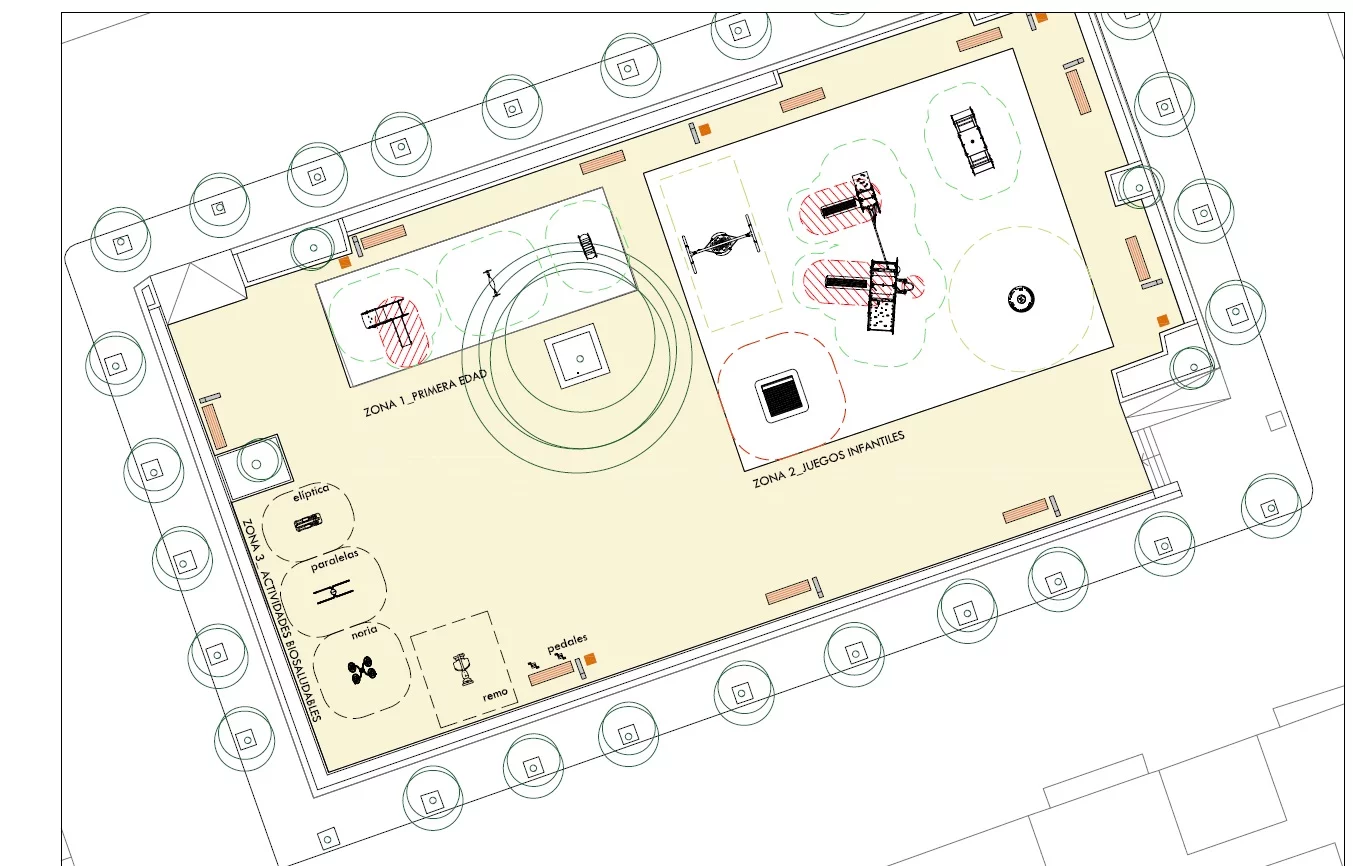 Plano de remodelación del Parque del Freginal