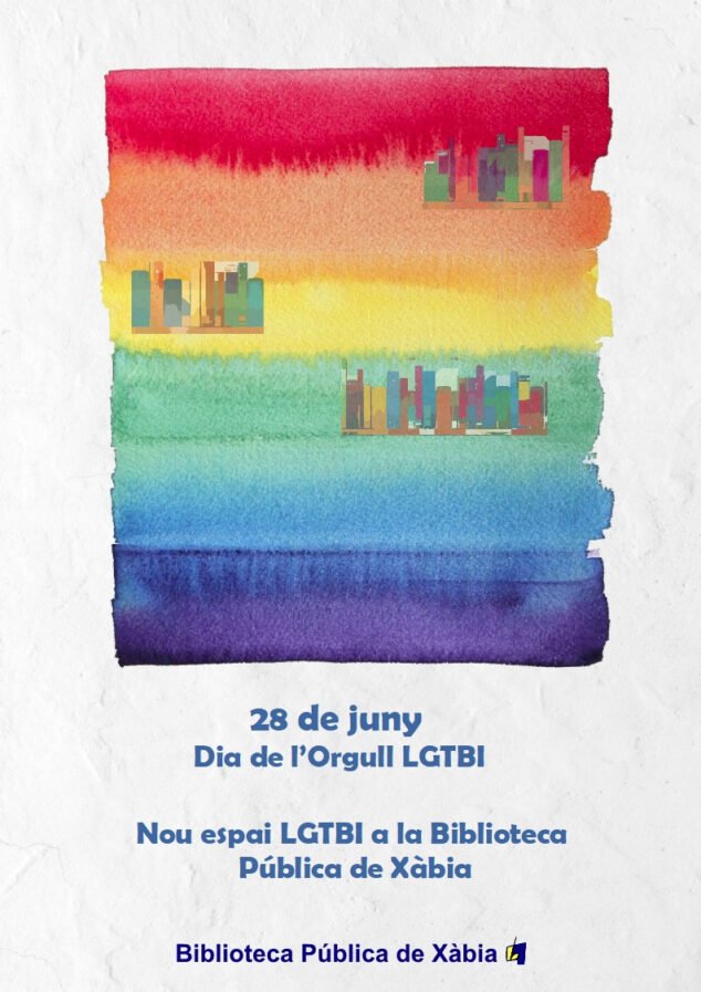 Imagen: Presentación del nuevo espacio LGTBI de la Bibliotecas de Xàbia