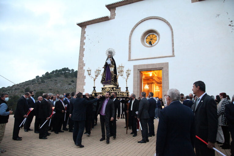 La Dolorosa a la salida de la Ermita del Calvari