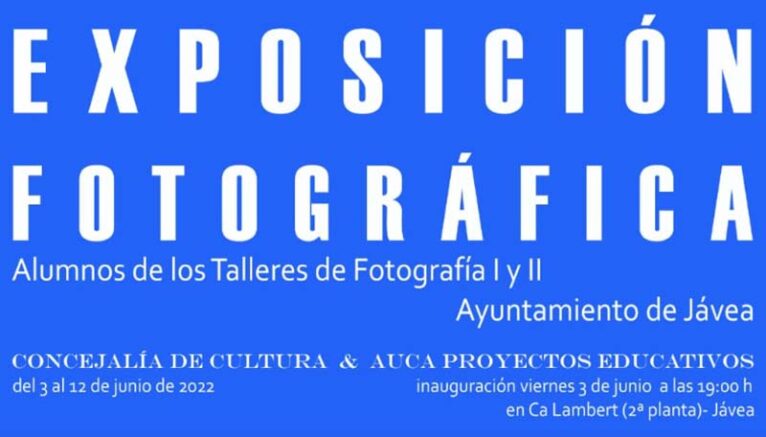 Cartel de la exposición fotográfica de los alumnos del taller