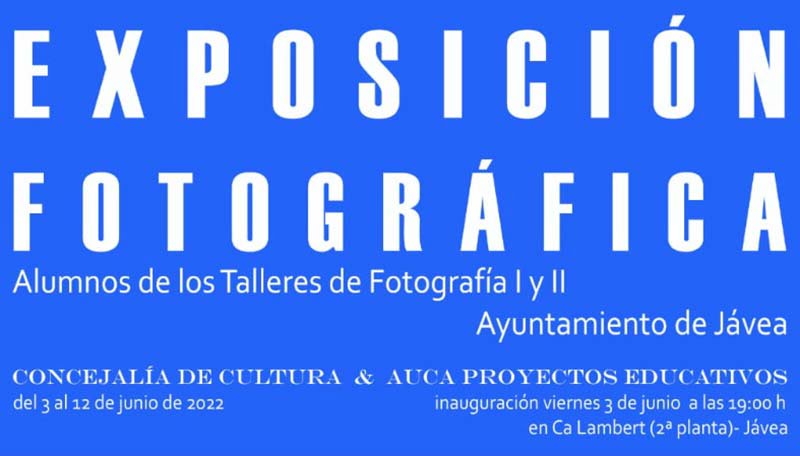 Cartel de la exposición fotográfica de los alumnos del taller