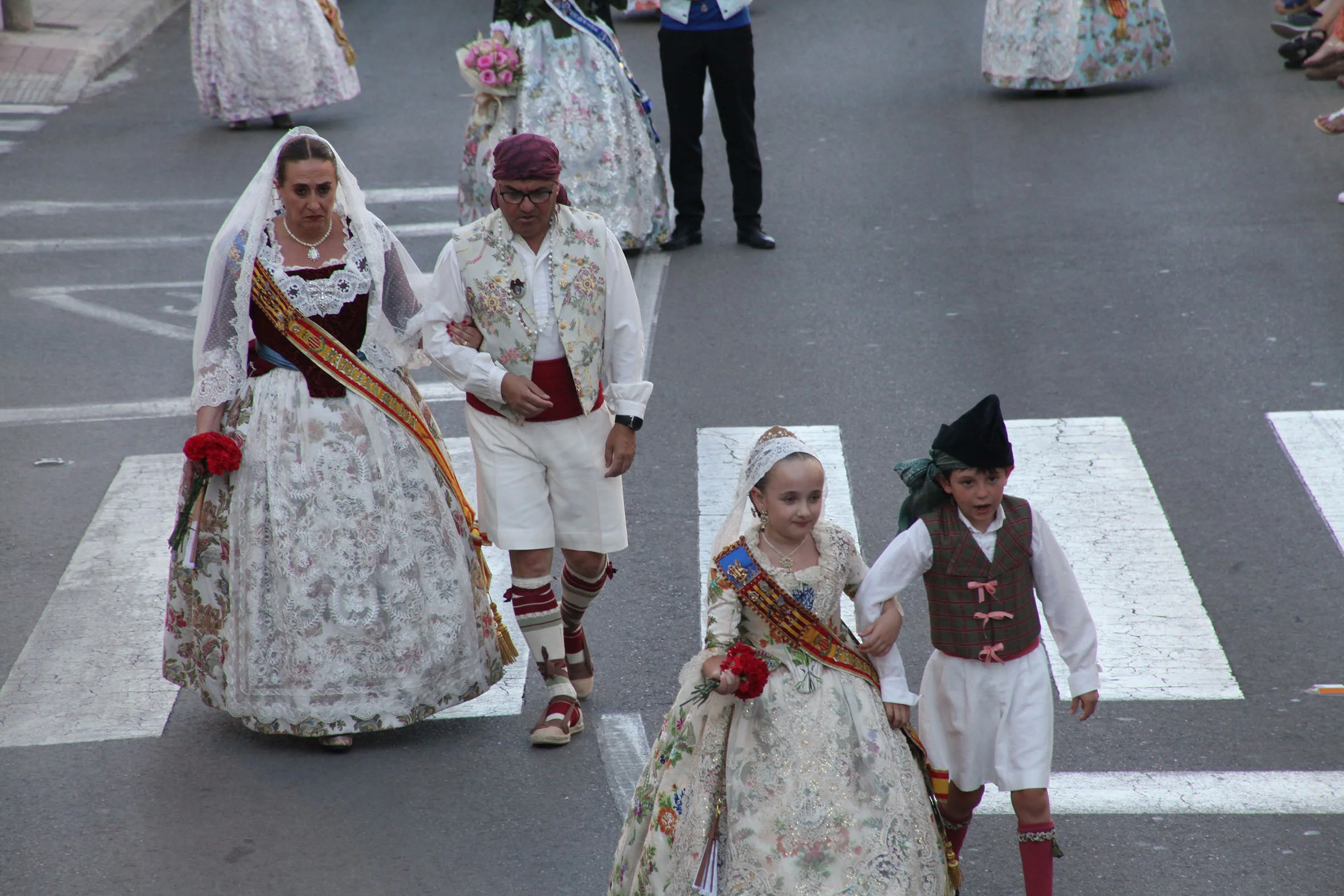 Representantes de la Falla Benlliure de Valencia