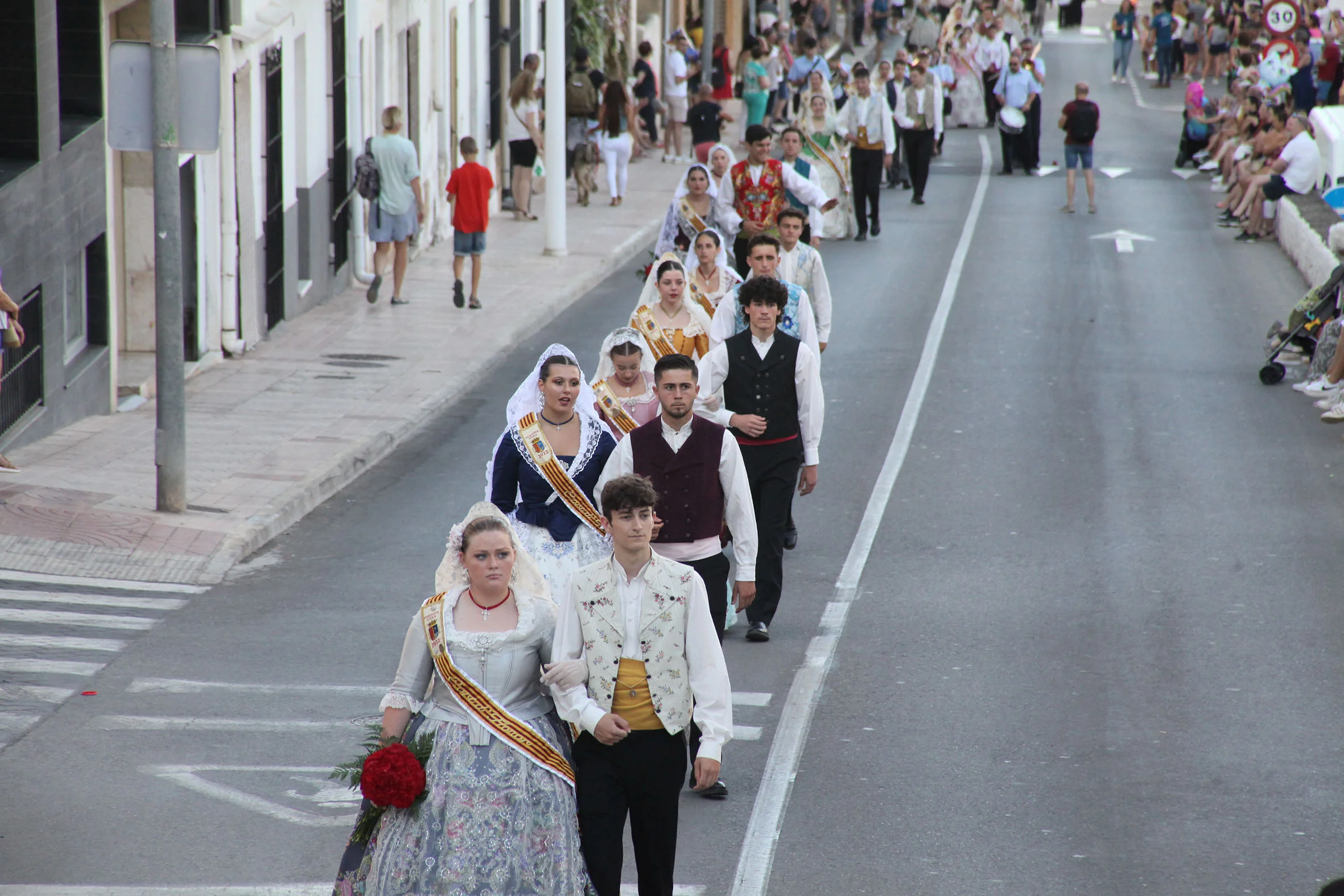 Segundo día de Ofrenda de flores Fogueres Xàbia 2022 (71)