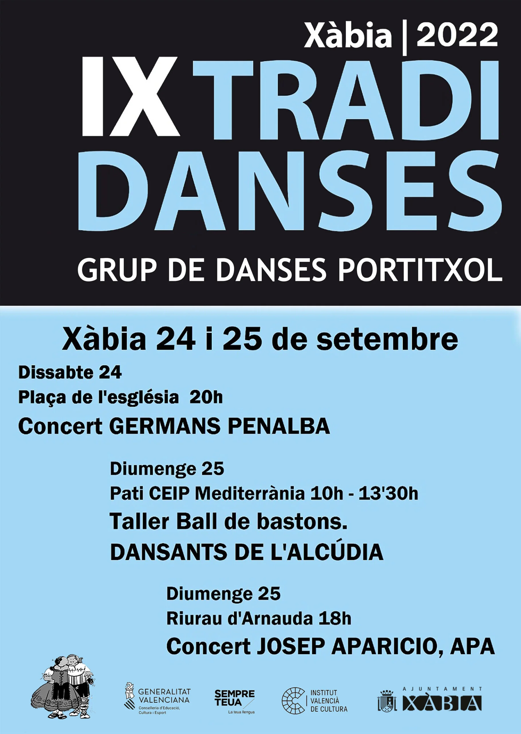 Programación de la novena edición del Festival Tradidanses de Xàbia