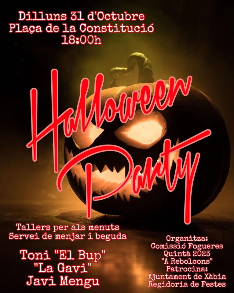 Cartel de Halloween 2022 Xàbia