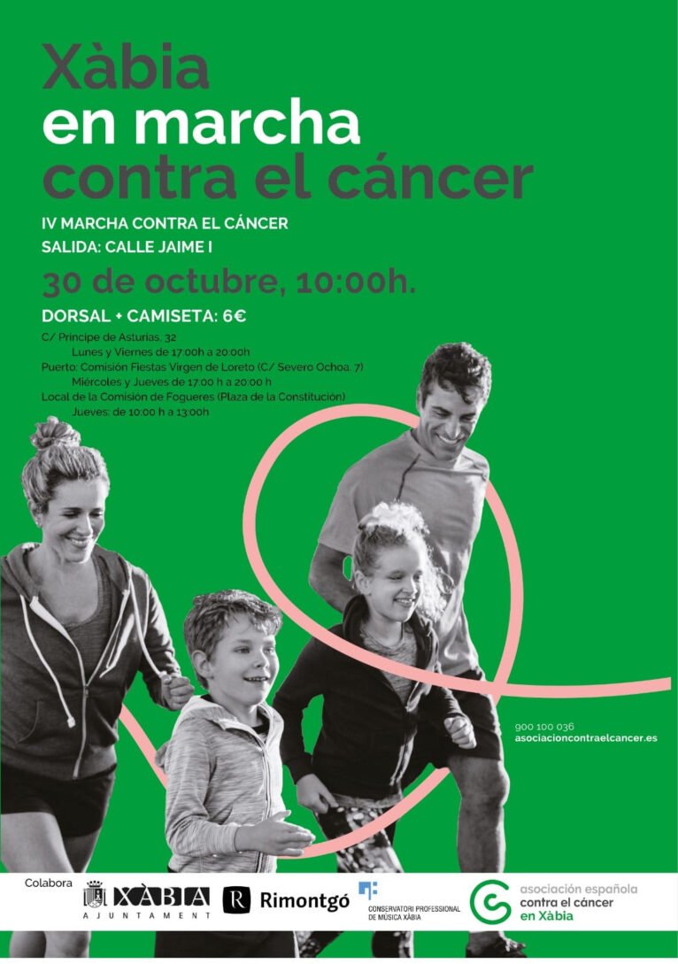 Cartel Marcha contra el cáncer