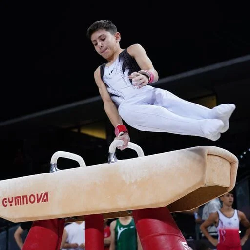 Adrián Larrosa en una prueba