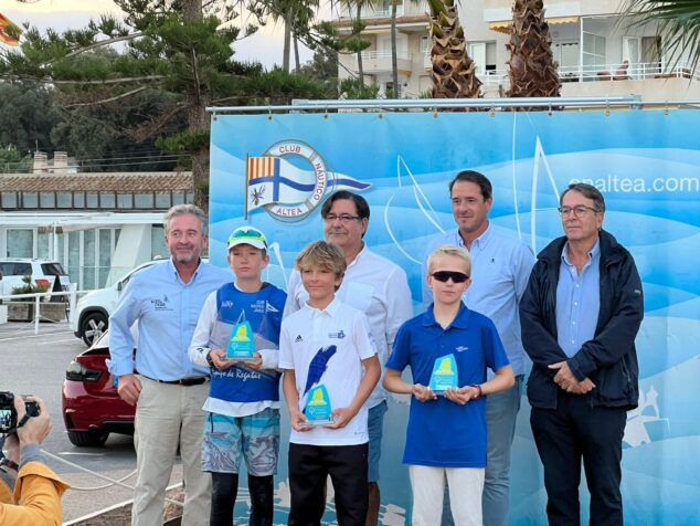 Imagen: Podio Sub-13 de Optimist en Altea