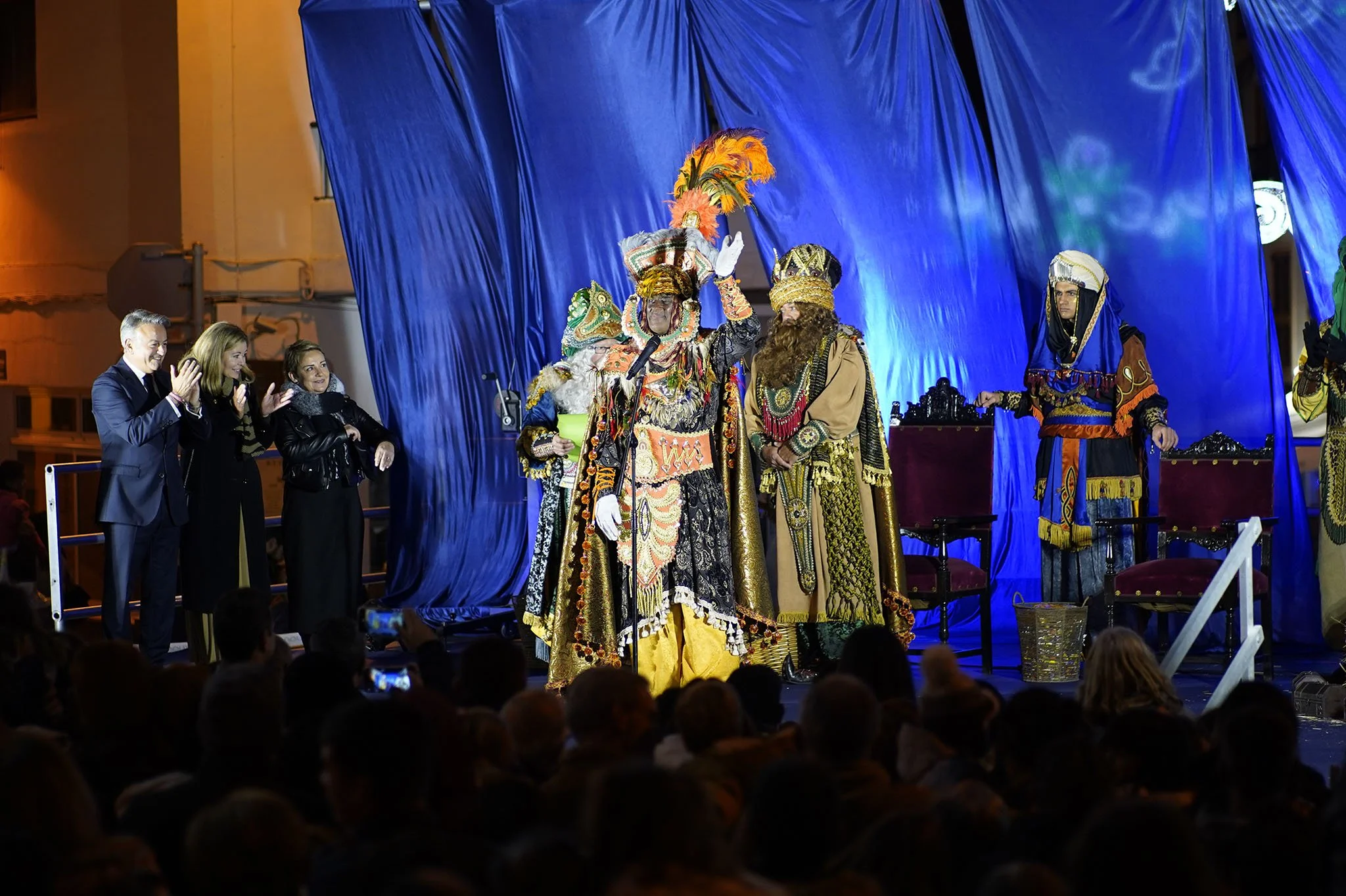 Saludo de los Reyes Magos en Xàbia