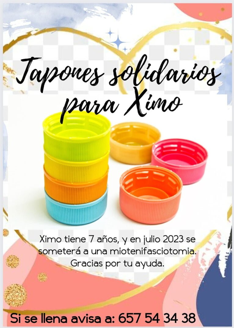 Tapones solidarios para Ximo