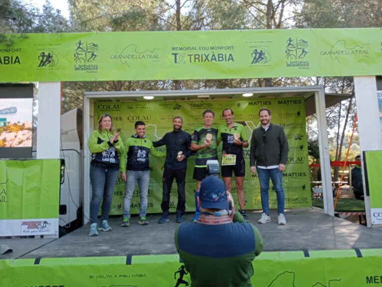 Podio masculino Granadella Trail 2023