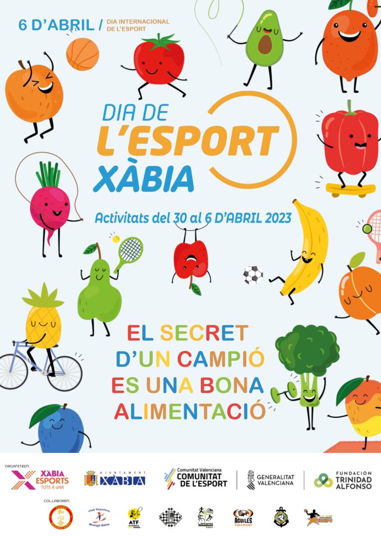 Cartel de la jornada del Dia de l'Esport Xàbia