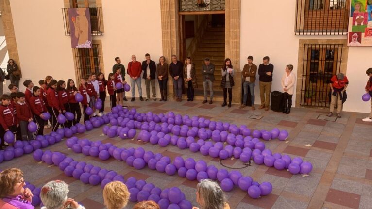 Lectura del manifiesto en el acto del 8M