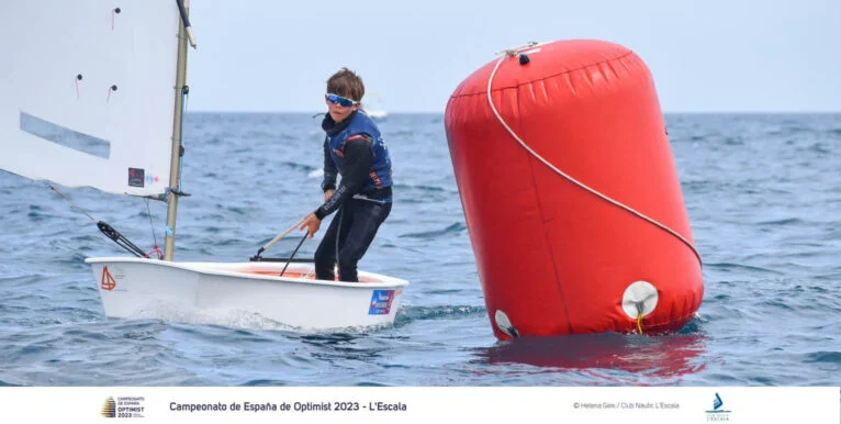 Mateo Carbonell en el Campeonato de España de Optimist por Equipos