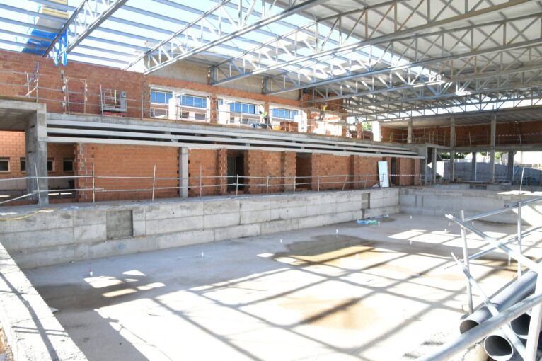 Obras de la piscina municipal (archivo)