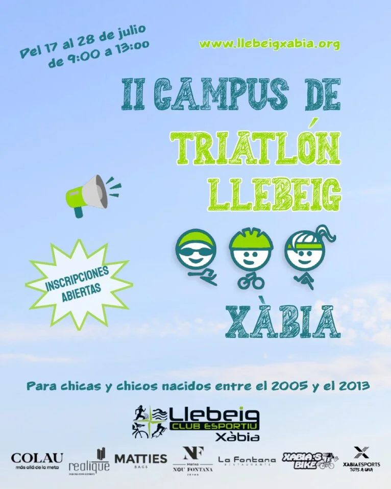 Abiertas las inscripciones para el Campus de Triatlón Xàbia