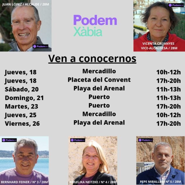 Imagen: Actos de Podem Xàbia