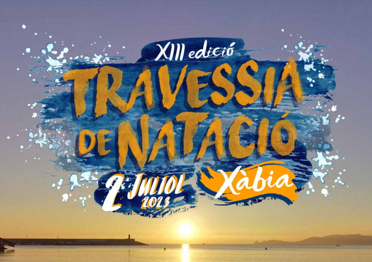 Cartel de la Travessia a Nado Xàbia 2023-