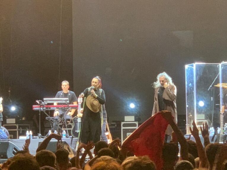 Cantantes de Camela en el concierto de Xàbia