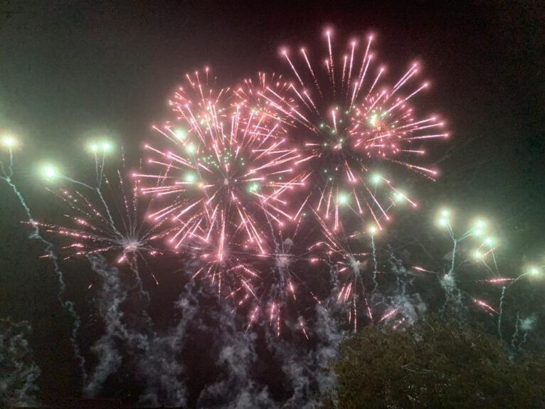 Castillo de fuegos artificiales Xàbia