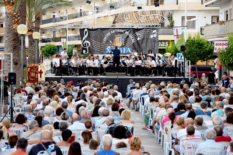 Concierto musical de los Moros i Cristians de Xàbia