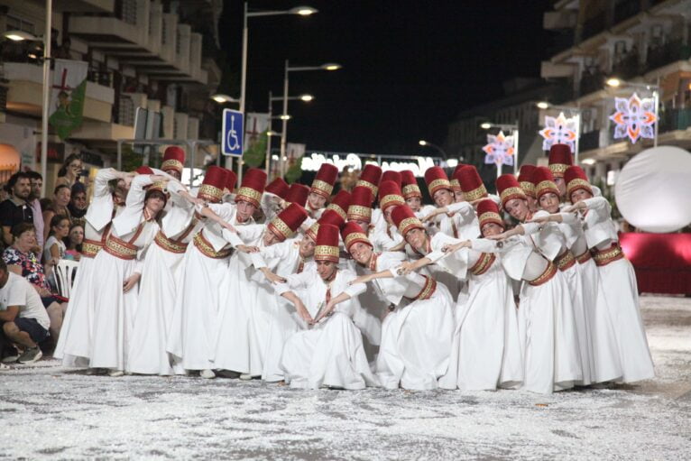 Baile 'Kadesh' en el desfile de Gala de los Moros y Cristianos de Xàbia-Capitanía 2023