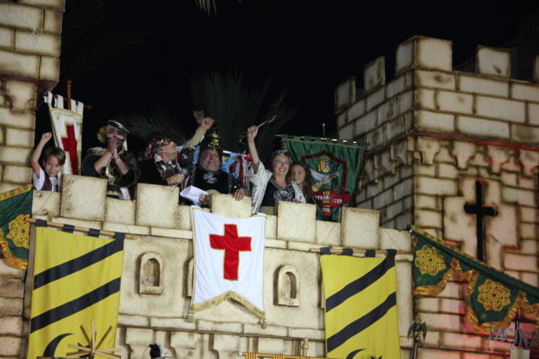 Embajada y reconquista del castillo  de las fiestas de Moros i Cristians de Xàbia