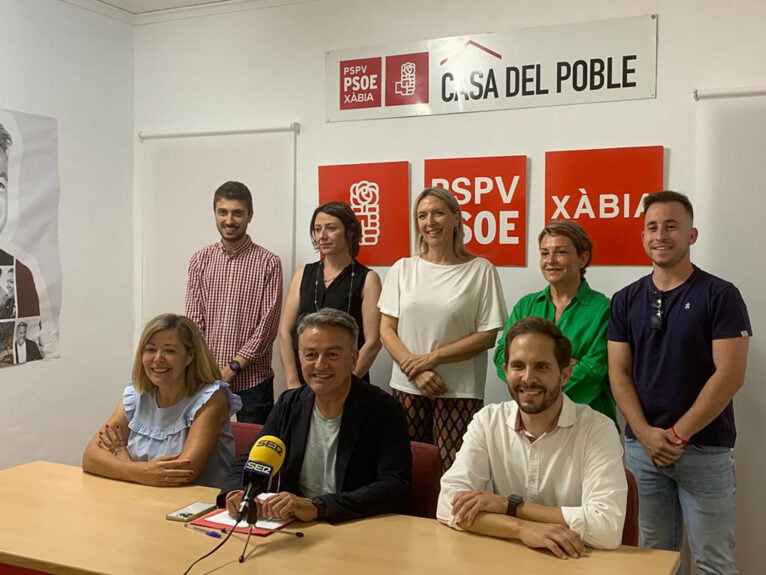 Equipo del PSPV-PSOE de Xàbia (archivo)