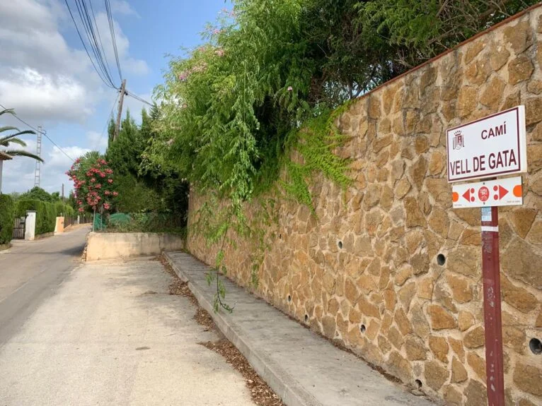 Señalización de la ruta en bici Volta al Montgó Xàbia