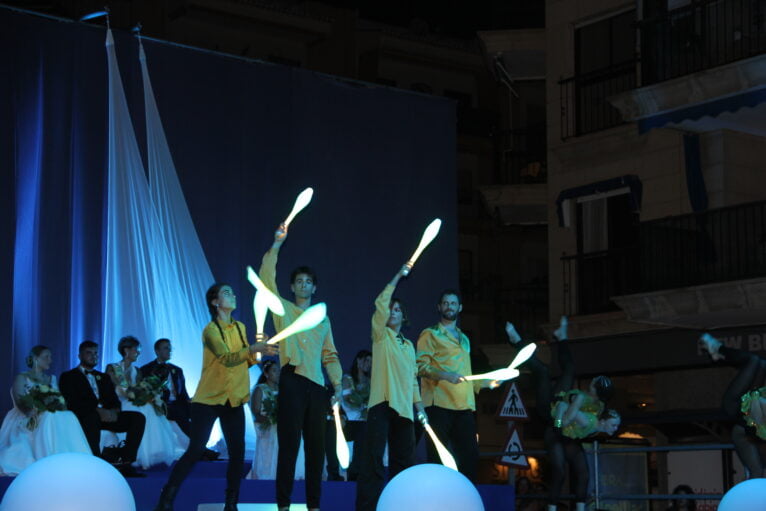 Baile durante el acto de presentación de mayorales loreto 2023