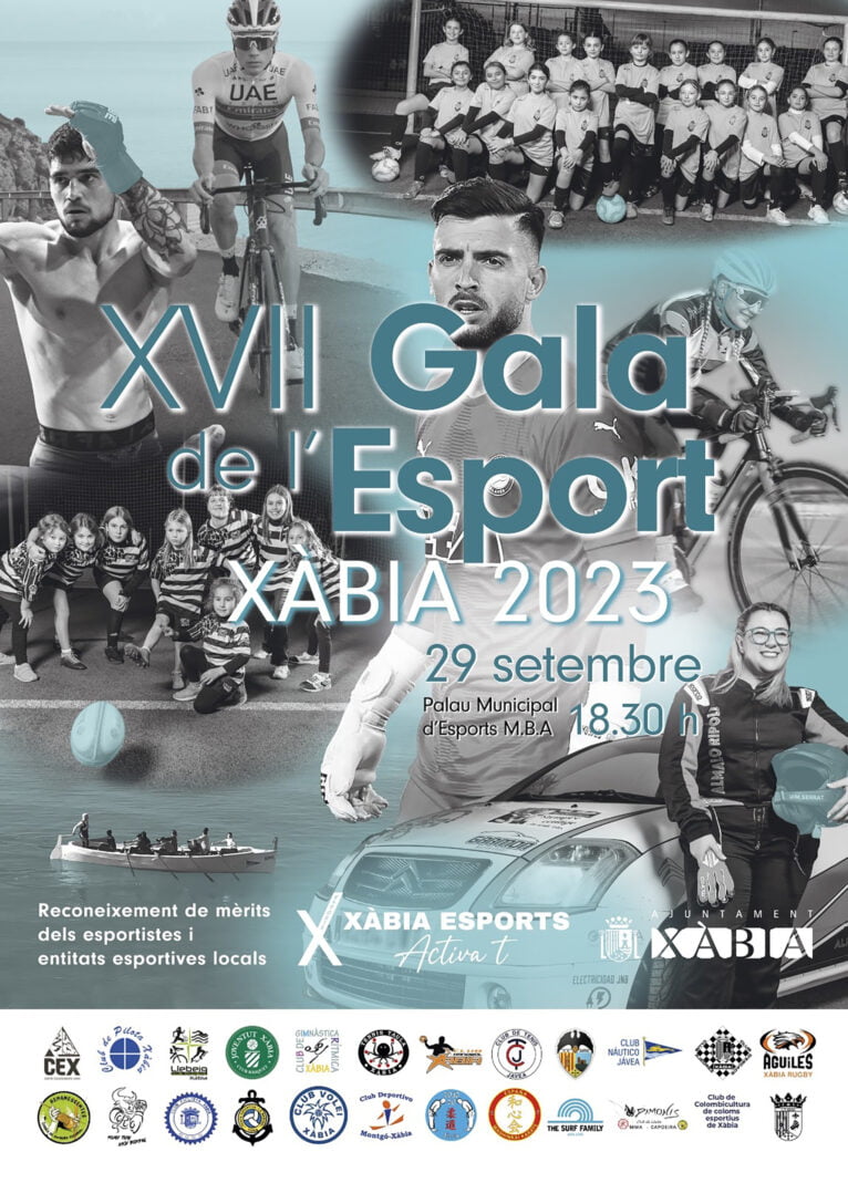 Cartel de la XVII Gala de l'Esport de Xàbia