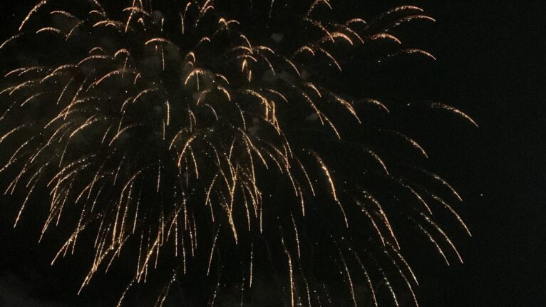 Castillo piroacuático Fiestas Loreto Xàbia 2023