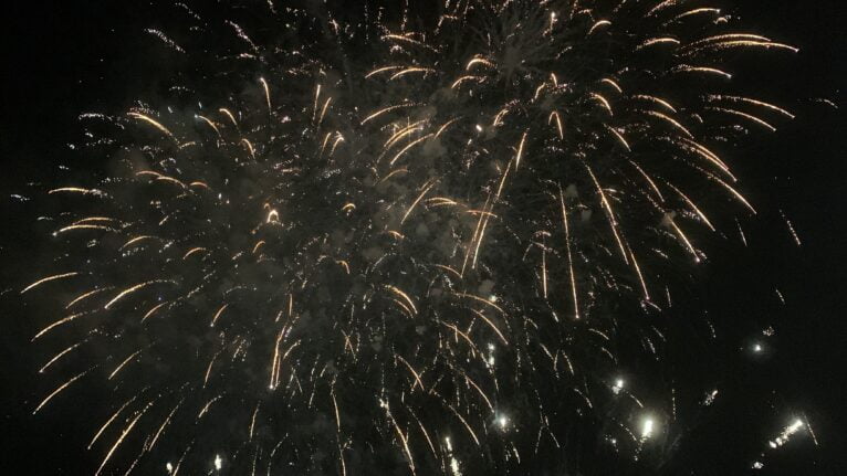 Castillo piroacuático Fiestas Loreto Xàbia 2023