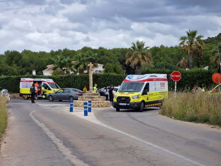 Accidente en la Creu Armella de Xàbia