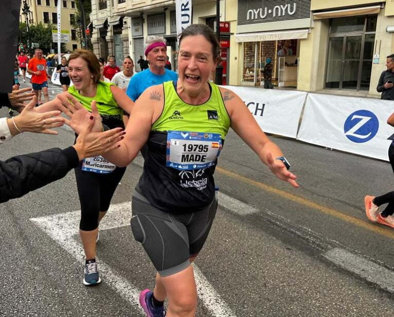 Atletas del Llebeig en la Media Maratón de Valencia