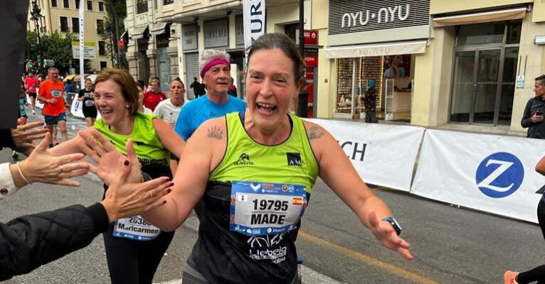 Atletas del Llebeig en la Media Maratón de Valencia