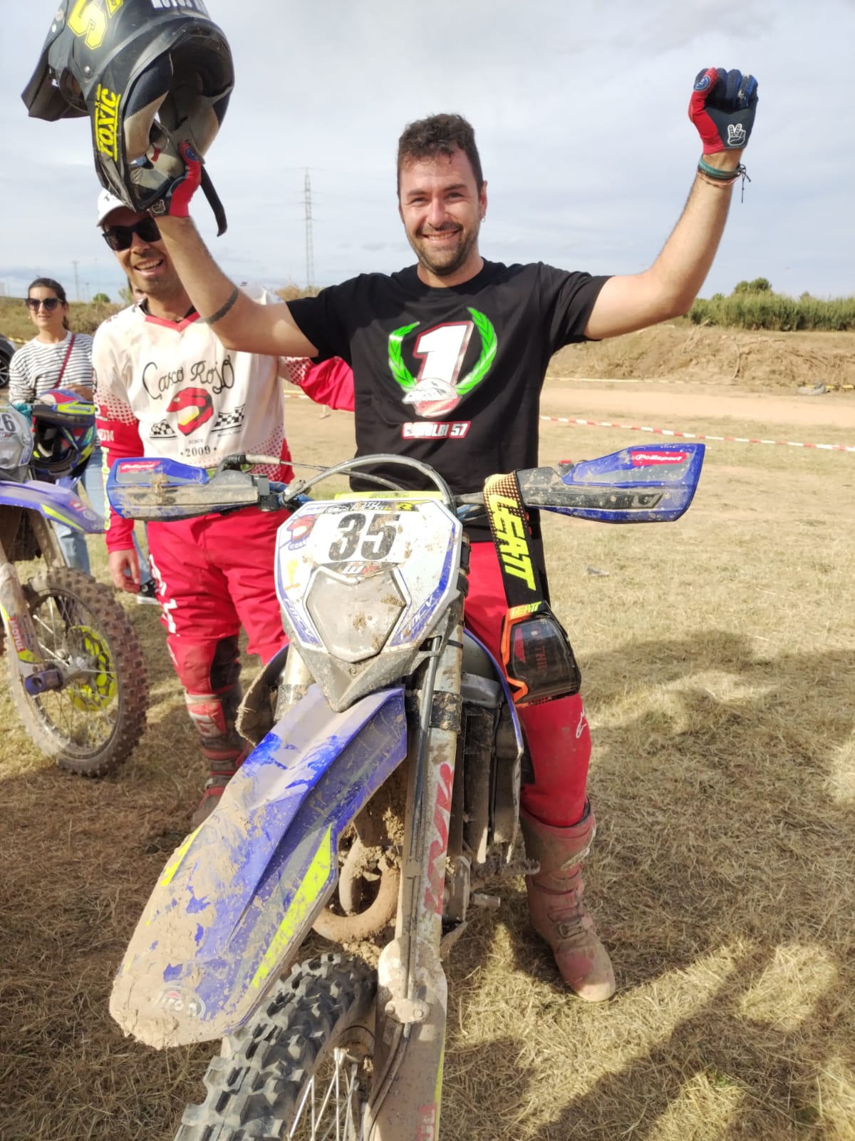 Cristóbal y Yeray tras la carrera