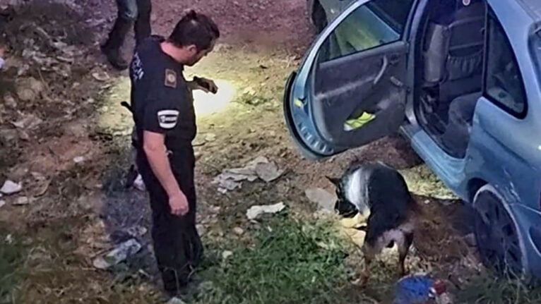 Operación policial en un aparcameinto del barrio del Freginal de Xàbia