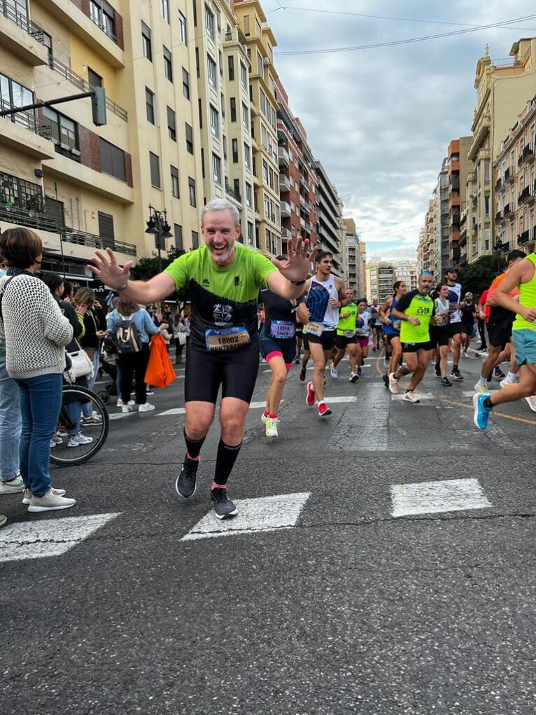 Paco Marí en la Media Maratón