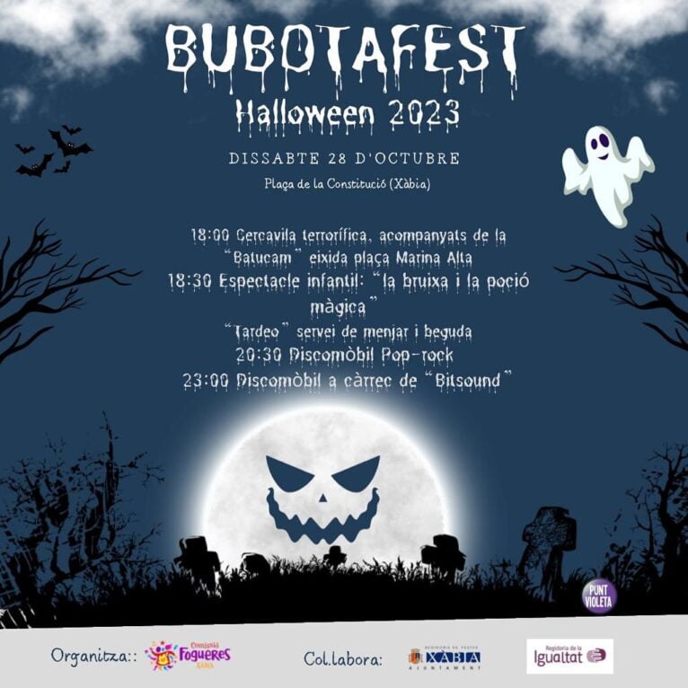 Programación de Halloween Xàbia- Bubotafest